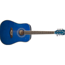 Oscar Schmidt 3/4 Size Dreadnought Acoustic Guitar, High Gloss Blue