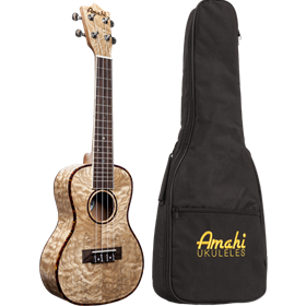 Amahi Penguin Classic Quilted Ash Concert Ukulele