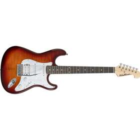 Sonamaster Deluxe Flame Maple Top Electric Guitar, Sunburst