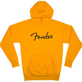 Fender® Spaghetti Logo Hoodie, Butterscotch Blonde, S