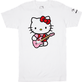 Fender® x Hello Kitty® White Sleeve Hit Logo Tee, XL