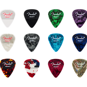 351 Dotted Celluloid Picks, 12-Pack, Heavy