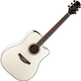 G Series Steel String Dreadnought Acoustic / Electric Guitar, Pearl White