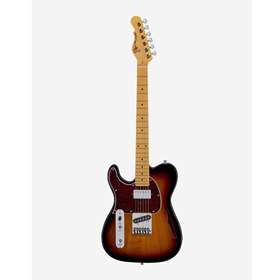 Tribute G&L ASAT Classic Bluesboy Semi-Hollow LH, 3 Tone Sunburst w/ Maple Fretboard