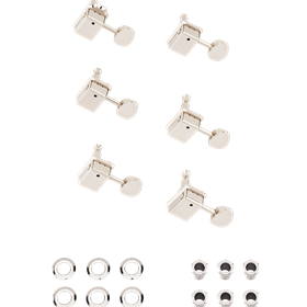 ClassicGear™ Staggered Tuning Machines, Chrome
