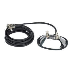 2-Button Vintage-Style Footswitch: Vibrato / Fat On/Off with 1/4" Jack