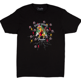 2025 Fender Ugly Christmas Tee, Black, S