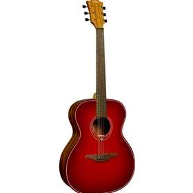 Lag Guitars T-RED-DCE Tramontane Special Auditorium Cutaway Acoustic / Electric Guitar (Red Burst)