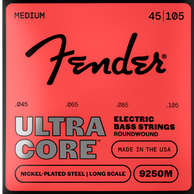9250 Ultracore™ Bass Strings, Nickel Plated Steel, Ball End, 9250M Gauges .045-.105, (4)