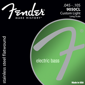Stainless 9050's Bass Strings, Stainless Steel Flatwound, 9050CL .045-.105 Gauges, (4)