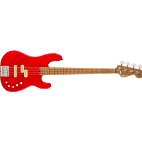 Pro-Mod San Dimas® Bass PJ IV MAH, Caramelized Maple Fingerboard, Satin Racing Red
