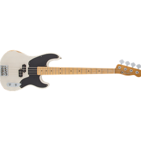 Mike Dirnt Road Worn® Precision Bass®, Maple Fingerboard, White Blonde