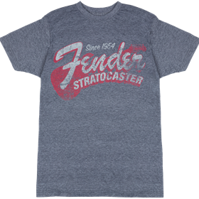 Fender® Since 1954 Strat T-Shirt, Blue Smoke, L