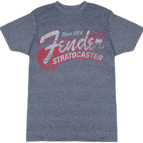 Fender® Since 1954 Strat T-Shirt, Blue Smoke, XL