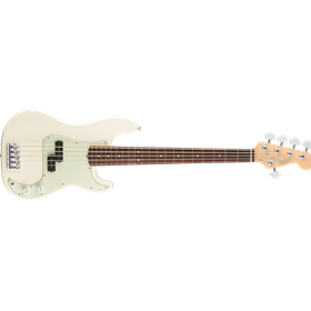 American Pro Precision Bass® V, Rosewood Fingerboard, Olympic White
