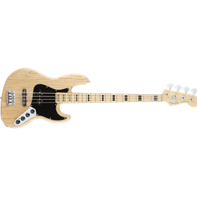 American Elite Jazz Bass® Ash, Maple Fingerboard, Natural