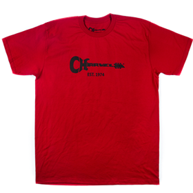 Charvel® Guitar Logo Men's T-Shirt, Red, L
