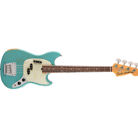 JMJ Road Worn® Mustang Bass®, Rosewood Fingerboard, Faded Daphne Blue