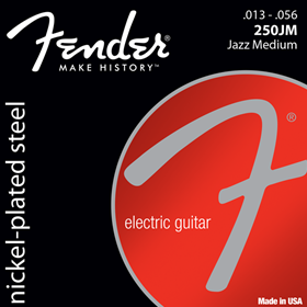 Super 250 Guitar Strings, Nickel Plated Steel, Ball End, 250JM Gauges .013-.056, (6)