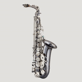 Antigua AS4240BC Powerbell Alto Saxophone | Black Nickel Body w/ Nickel Keys