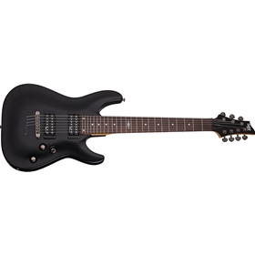 C-7 Sgr By Schecter Gloss Black W/ Gig Bag