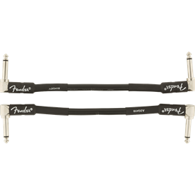 Professional Series Instrument Cable 2-Pack, Angle/Angle, 6", Black