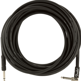 Professional Series Instrument Cables, Straight/Angle, 25', Black