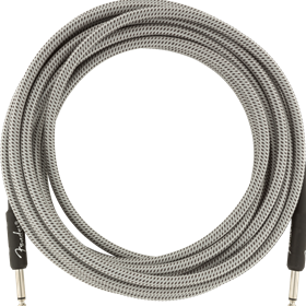 Professional Series Instrument Cable, 18.6', White Tweed