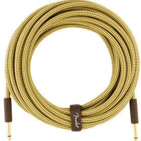 Deluxe Series Instrument Cable, Straight/Straight, 25', Tweed