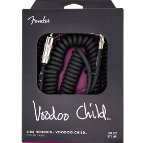 Hendrix™ Voodoo Child™ Coil Instrument Cable, Straight/Angle, 30', Black