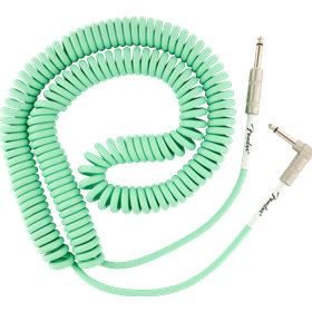 Original Series Coil Cable, Straight-Angle, 30', Surf Green