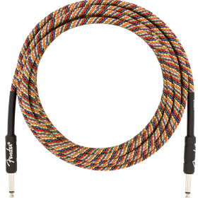 Festival Instrument Cable, Straight/Straight, 18.6', Pure Hemp, Rainbow