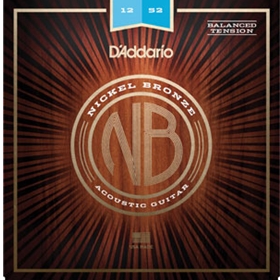 D'Addario Acoustic Guitar Nickel Bronze Lite, Balanced Tension