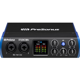 PreSonus® Studio 24c, Black and Blue