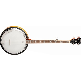 Washburn Americana Series 5-String Resonator Banjo with Floral-style Fingerboard Inlay