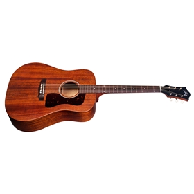 Guild D-20E Natural, American-Made Dreadnought Solid Mahogany Natural Acoustic w/ LR Baggs Pickup