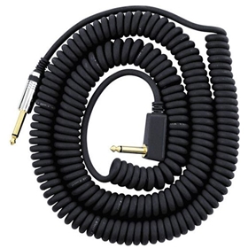 Vintage Coiled Cable 9m Black