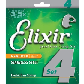 Elixir 4 String Medium Bass String