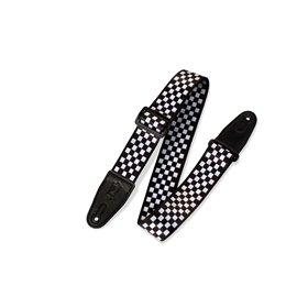 2" polyester guitar strap with printed design