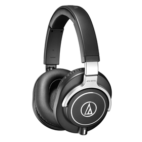 Closed-back professional monitor headphones, detachable cables.