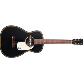 G9520E Gin Rickey Acoustic/Electric with Soundhole Pickup, Walnut Fingerboard, Smokestack Black