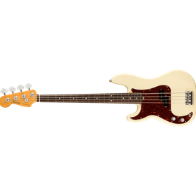 American Professional II Precision Bass® Left-Hand, Rosewood Fingerboard, Olympic White