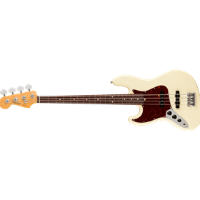 American Professional II Jazz Bass® Left-Hand, Rosewood Fingerboard, Olympic White