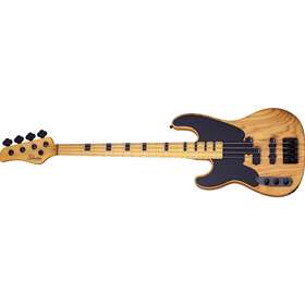 Model-T Session Left-Handed Electric Bass, Aged Natural Satin