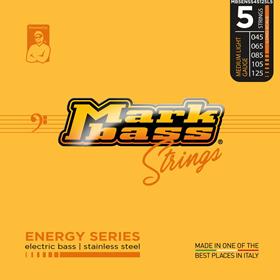 Markbass Long Scale 5 Bass Strings - Stainless Steel, Medium Light Gauge