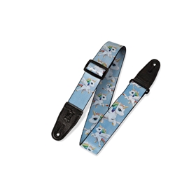 2" Sublimation Printed Guitar Strap w/ Leather Ends