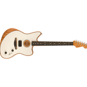 American Acoustasonic® Jazzmaster®, Arctic White, Ebony Fingerboard