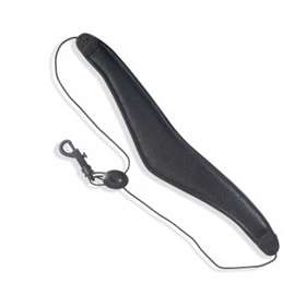 Levy's Black Leather Saxophone Strap