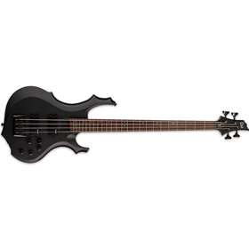 LTD F-204 Electric Bass, Black Satin