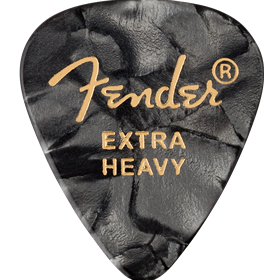 351 Shape Premium Picks, Extra Heavy, Black Moto, 12 Count